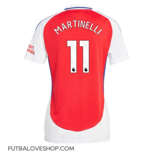 Dres Arsenal Gabriel Martinelli #11 Domáci pre Ženy 2024-25 Krátky Rukáv